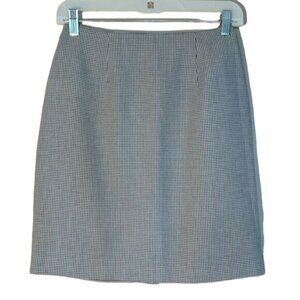 Daily Habit Skirt Womens Juniors 5 Black White Herringbone Pencil Mini Vintage